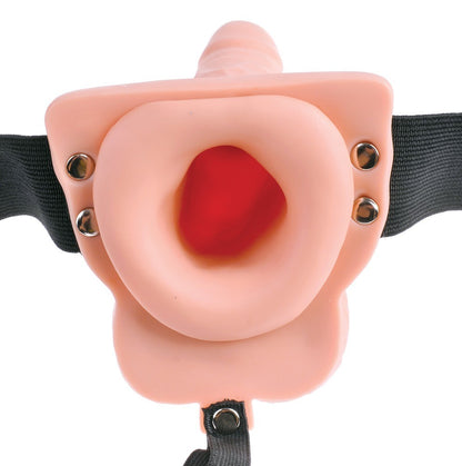 6" HOLLOW RECHARGEABLE STRAP-ON WITH REMOTE FETISH FANTASY SERIES