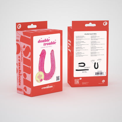 DOUBLE TROUBLE DOUBLE DILDO CRUSHIOUS PINK