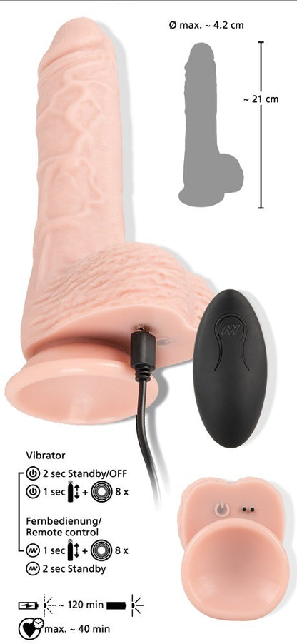 YOU2TOYS MEDICAL SILICONE RC VIBRATOR WITH THRUSTING