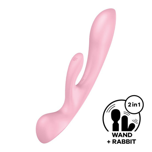 TRIPLE OH MULTI VIBRATOR PINK