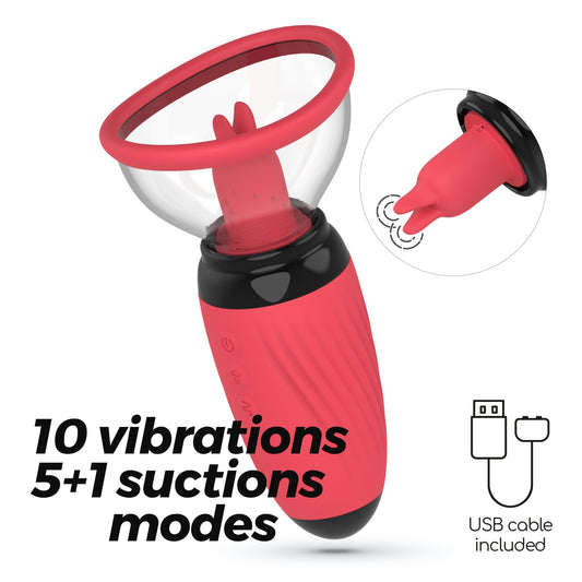 SCARLET VULVA PUMP RECHARGEABLE STIMULATOR