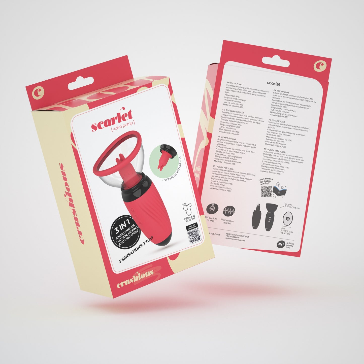 SCARLET VULVA PUMP RECHARGEABLE STIMULATOR