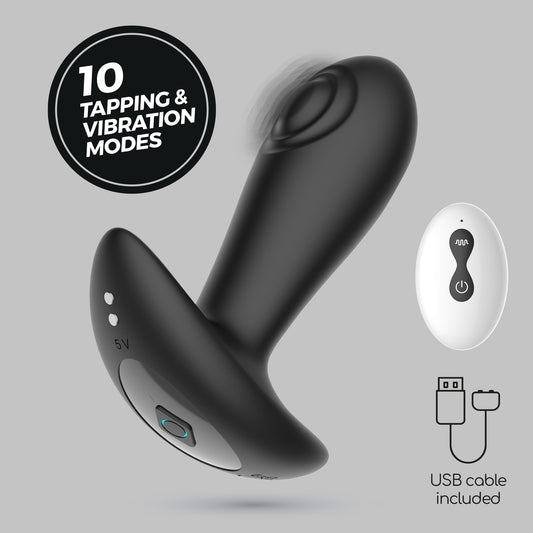 OCTO TAPPING ANAL PLUG WITH REMOTE CONTROL