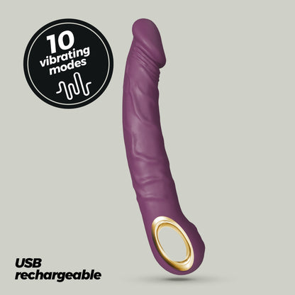 CRUSHIOUS MAGNUS REALISTIC VIBRATOR PURPLE