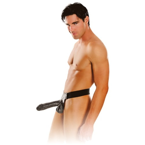 SERIES 10'' BIG DADDY HOLLOW STRAP-ON BLACK