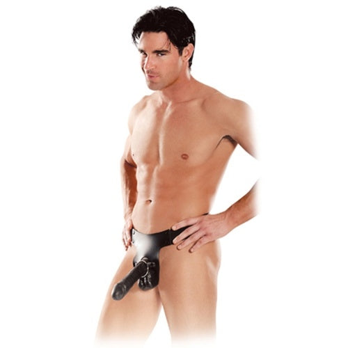 SERIES 8'' MR. BIG HOLLOW STRAP-ON BLACK