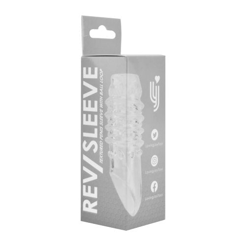 Sleeves Textured Penis Sleeve with Ball Loop