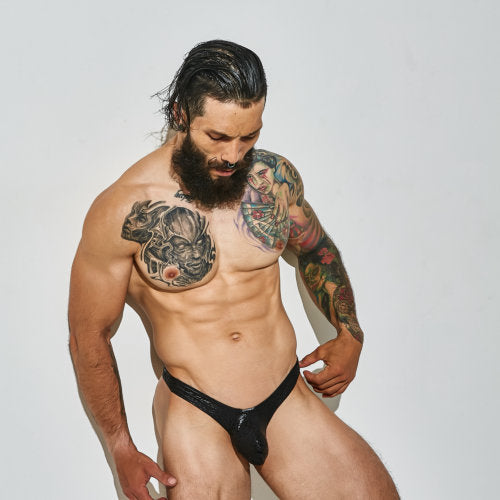 Pouch Enhancing Thong Leopard Small