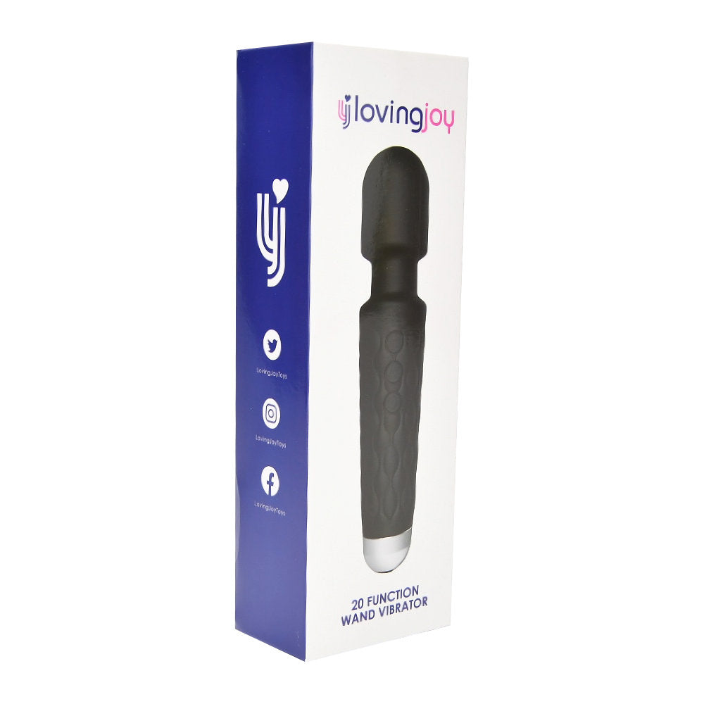 20 Function Wand Vibrator Black