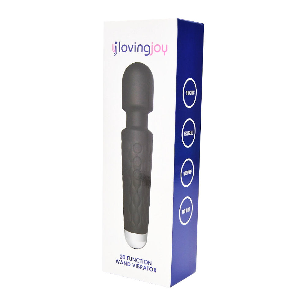 20 Function Wand Vibrator Black