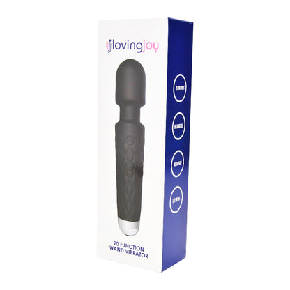 20 Function Wand Vibrator Black