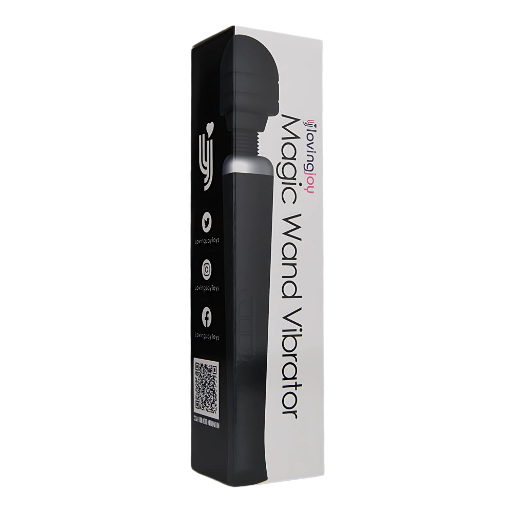 Rechargeable Magic Wand Vibrator Black