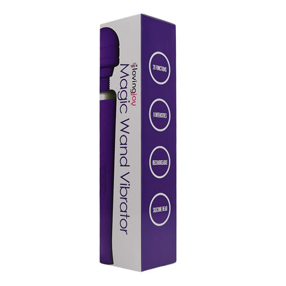 Rechargeable Magic Wand Vibrator Purple