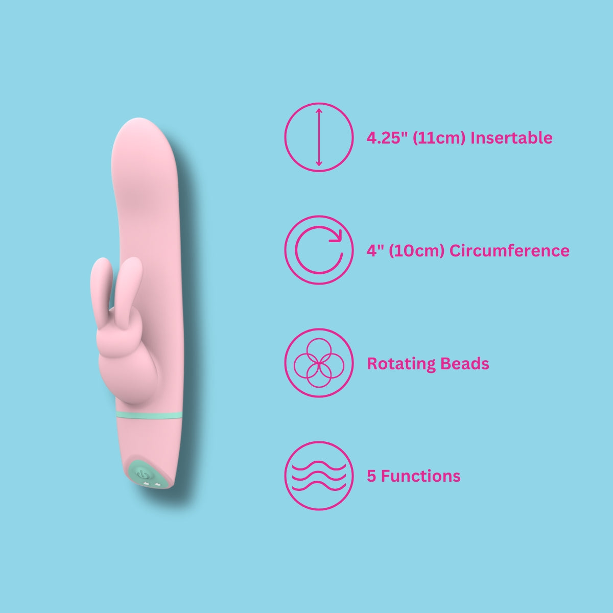 Ripple Vibrating & Rotating Rabbit Vibrator
