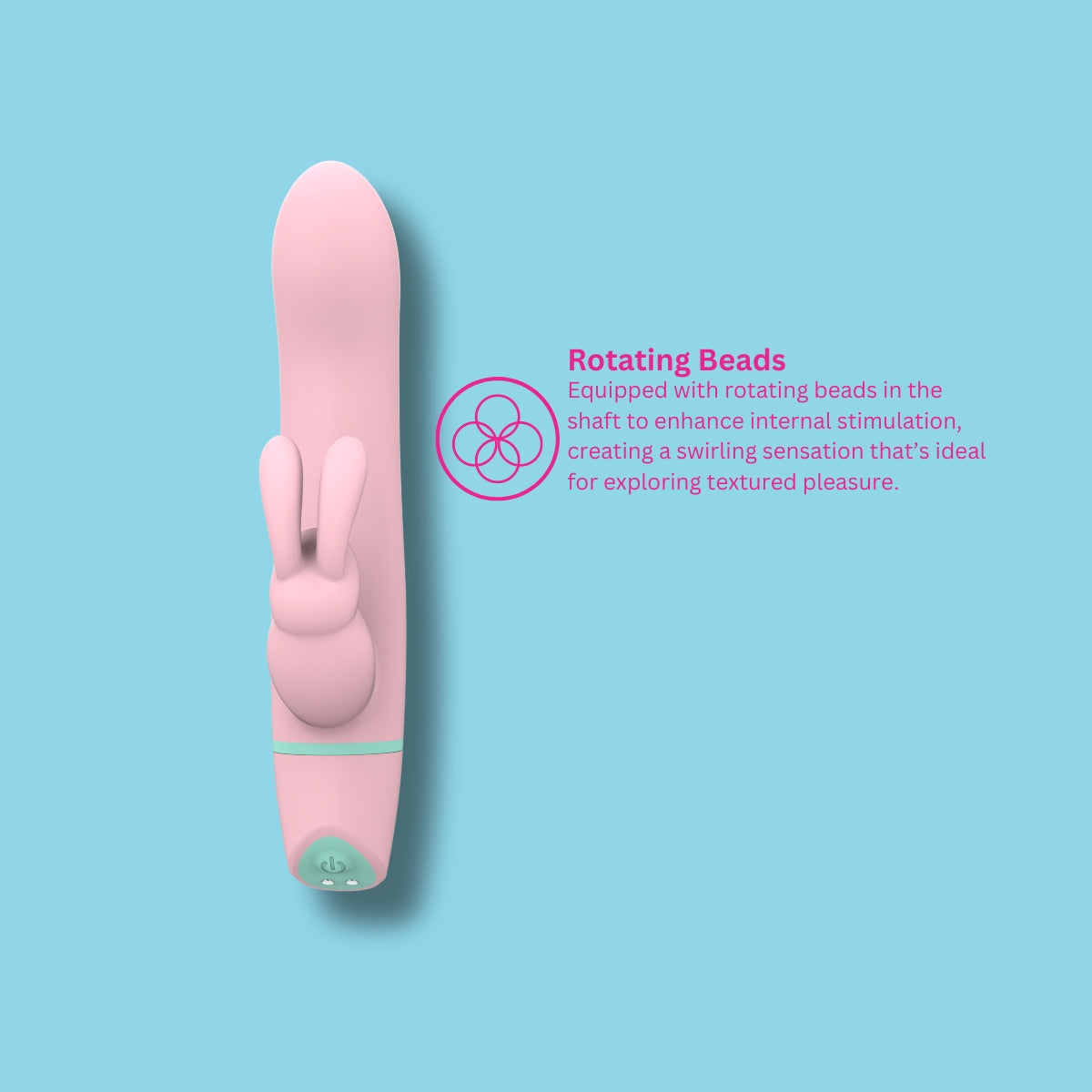 Ripple Vibrating & Rotating Rabbit Vibrator