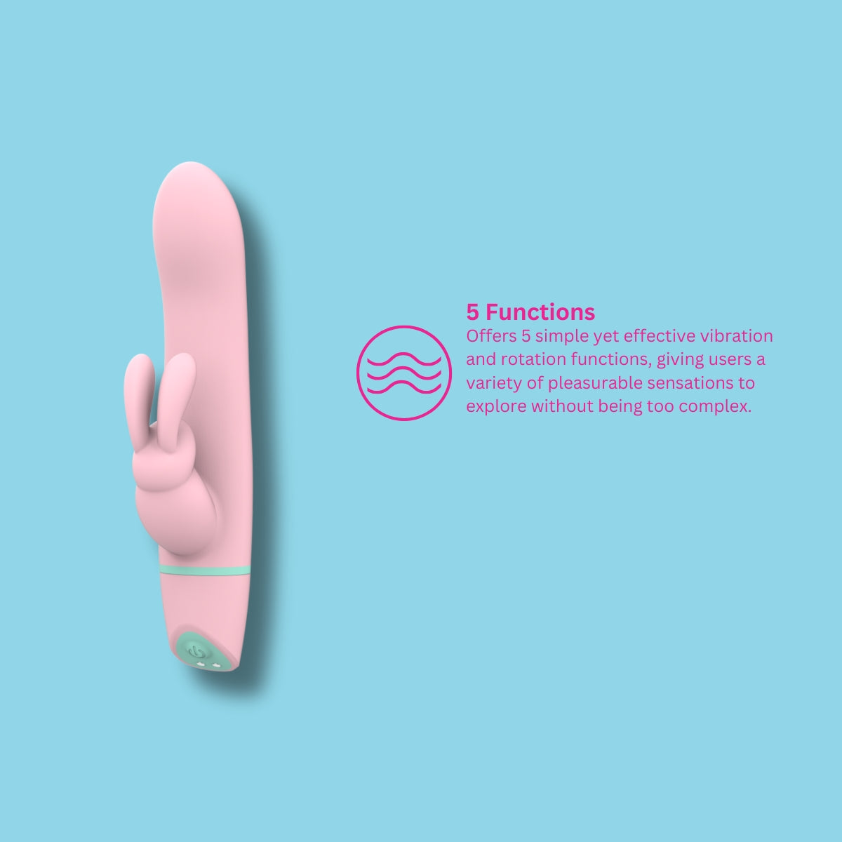 Ripple Vibrating & Rotating Rabbit Vibrator