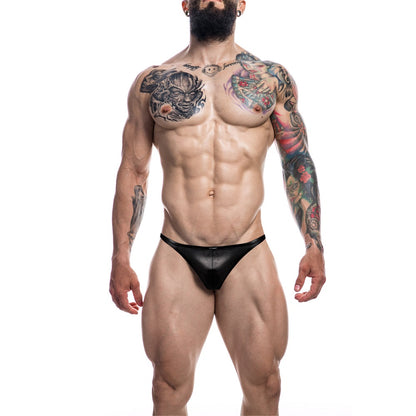 Brazilian Brief Black Leatherette
