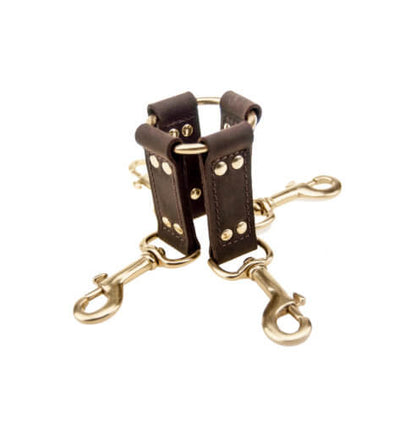 Nubuck Leather 4 Way Hog Tie
