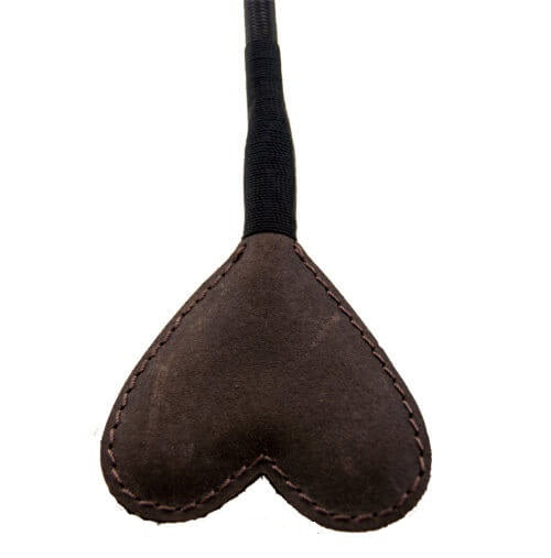 Nubuck Leather Heart-Shaped Crop
