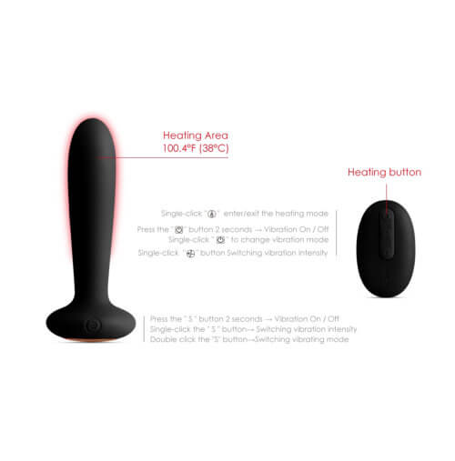 Primo Remote Control Warming Butt Plug