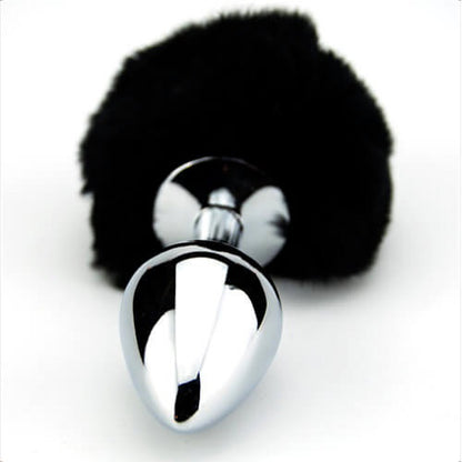 Black Bunny Tail Butt Plug