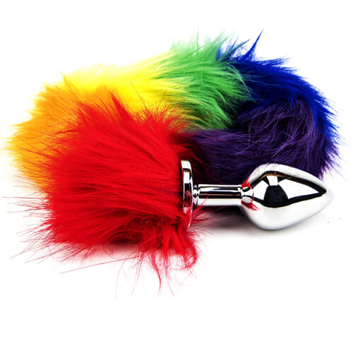 Rainbow Tail Butt Plug