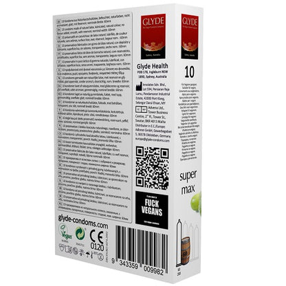 Ultra Super Max Vegan Condoms 10 Pack
