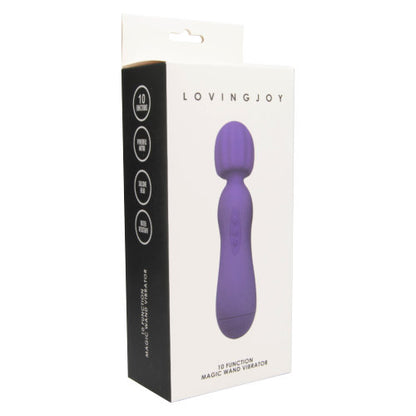 10 Function Magic Wand Vibrator Purple
