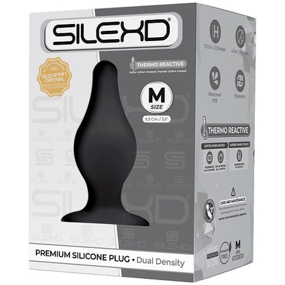 Dual Density Tapered Silicone Butt Plug Medium