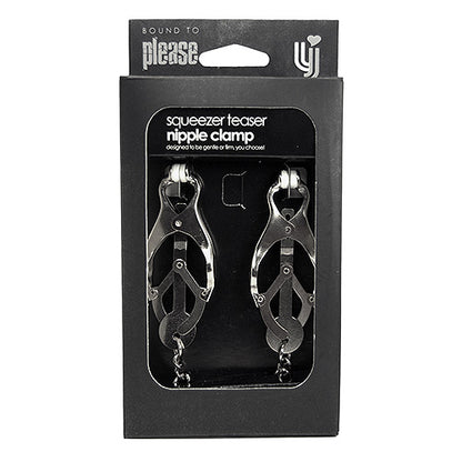 Bound to Please Squeezer Teaser Clover cleme pentru mamelon cu lanț