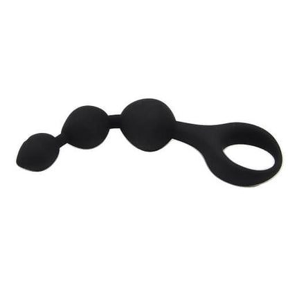Triple Ripple Anal Beads Black