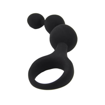 Triple Ripple Anal Beads Black