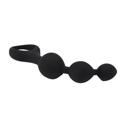 Triple Ripple Anal Beads Black