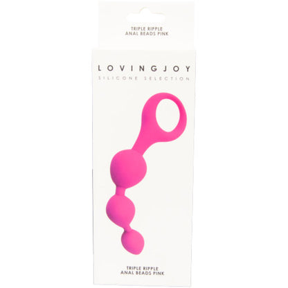 Triple Ripple Anal Beads Pink