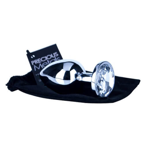 Silver Butt Plug-Large